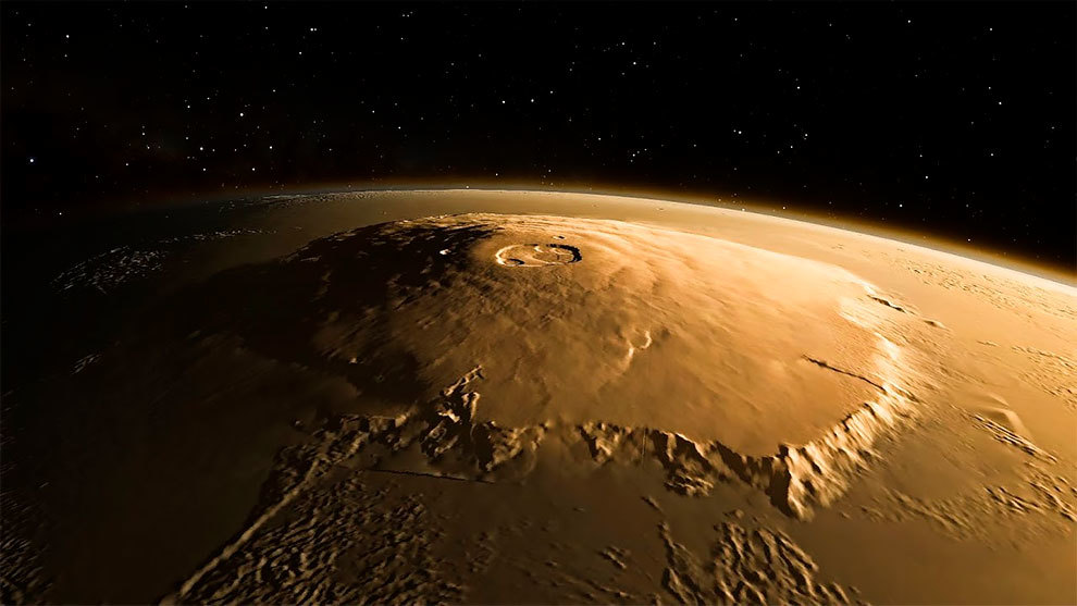 Гора Олимп на Марсе. Марсианский вулкан Олимп. Вулкан Олимп Монс. Гора Олимп на Марсе высота.