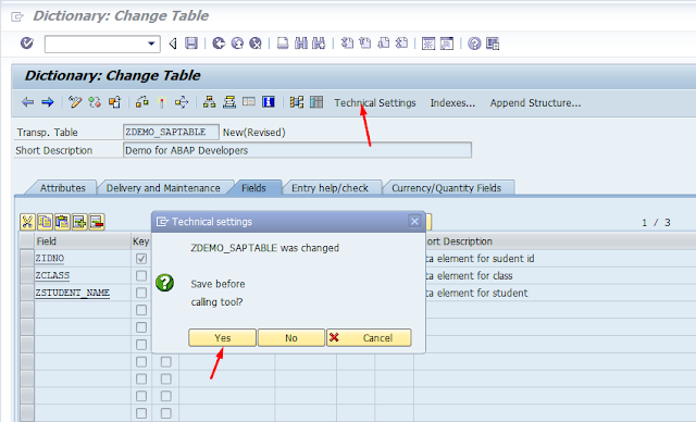 Step by Step Tutorial on Creating Table in SAP ABAP