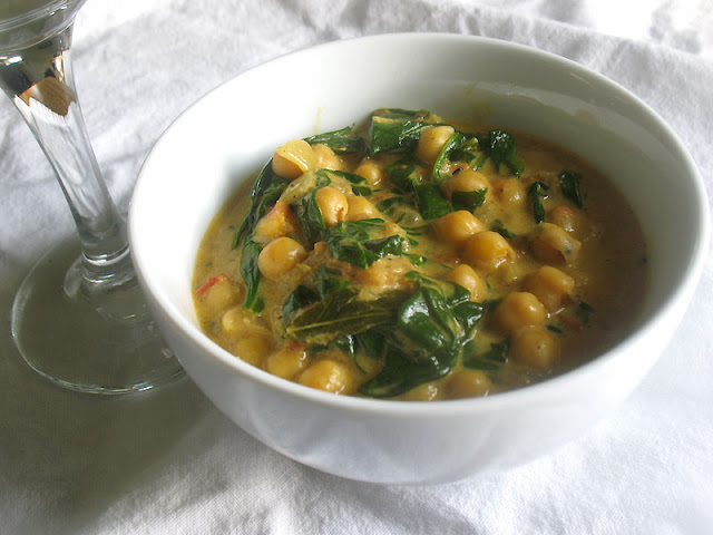 chickpea spinach curry