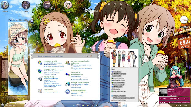 Windows 7 Theme Yama no Susume by Andrea_37.