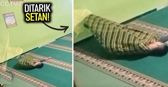 Nekat Tidur di Masjid, Pria Diseret Sosok Misterius saat Tidur di Mushola, Videonya Viral