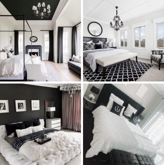 black and white bedroom ideas