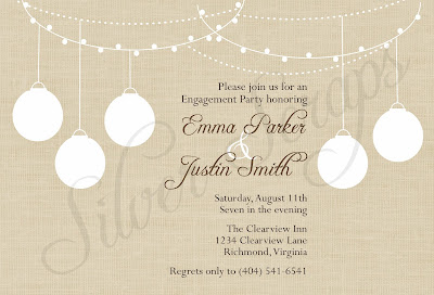 rustic garden party invitation