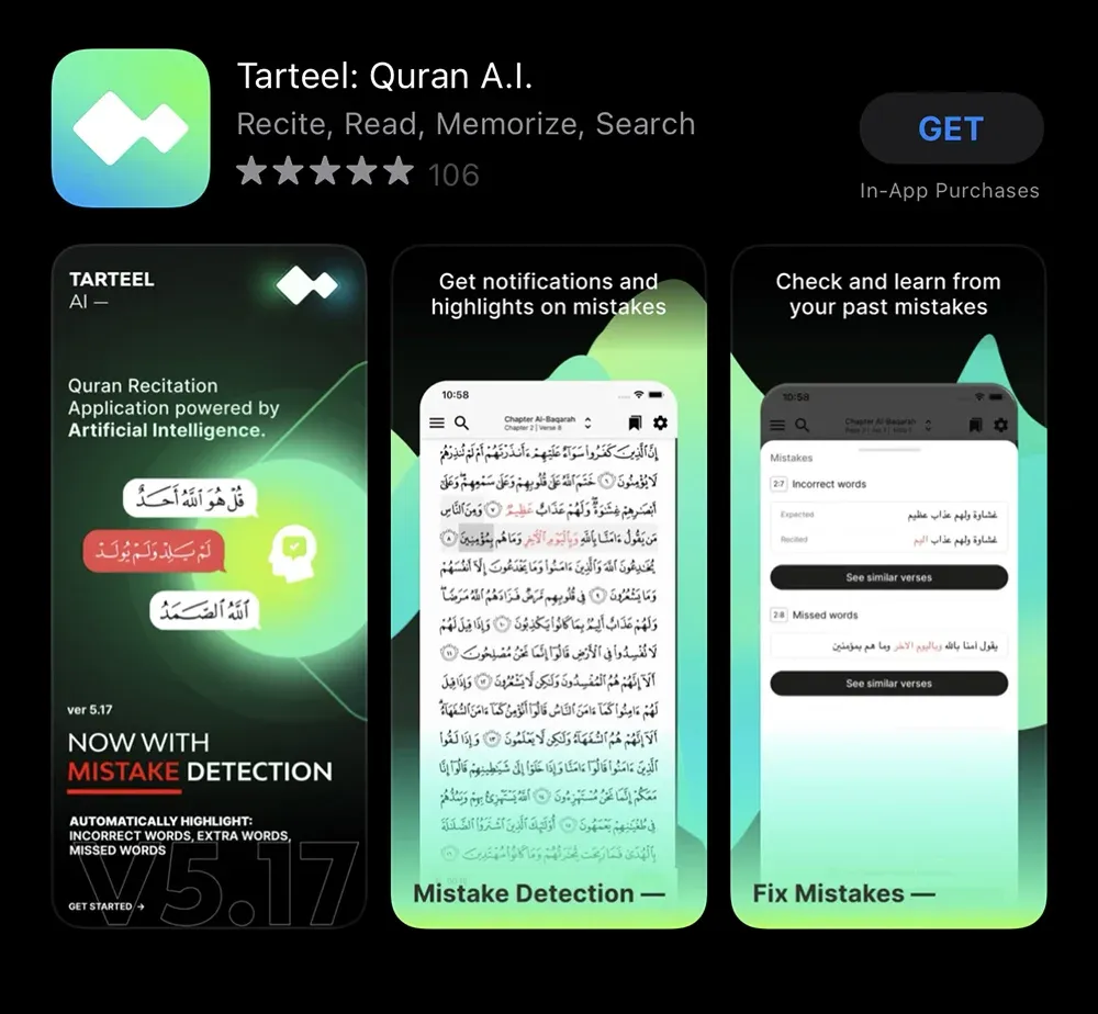 Aplikasi Tarteel Al Quran