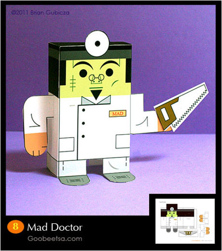 Mad Doctor Paper Toy