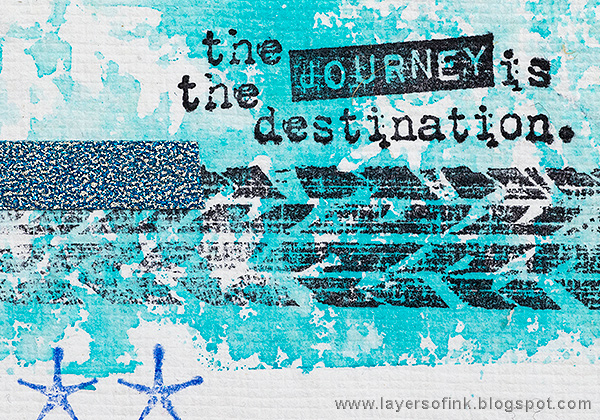 Layers of ink - Road Trip Journal Page by Anna-Karin Evaldsson