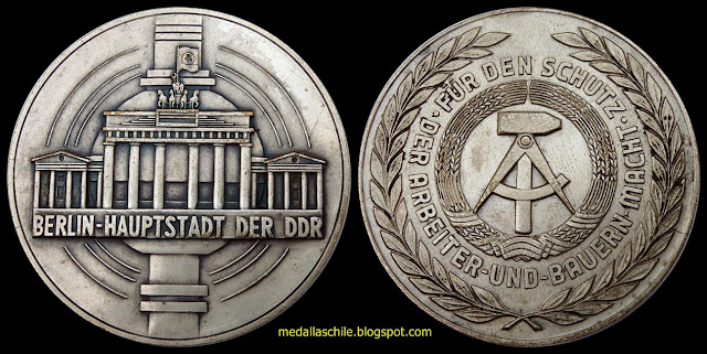 Medalla Berlín, época de la RDA Alemania comunista Bonn