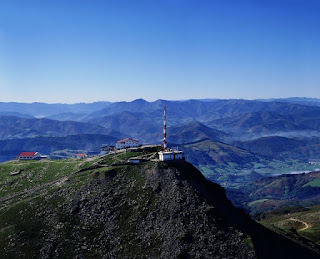 rhune mountain in Pyrenees Atlantiques in France