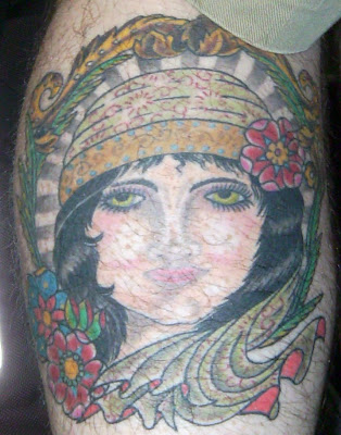 gypsy head tattoo. Mark#39;s Gypsy Tattoo Pays