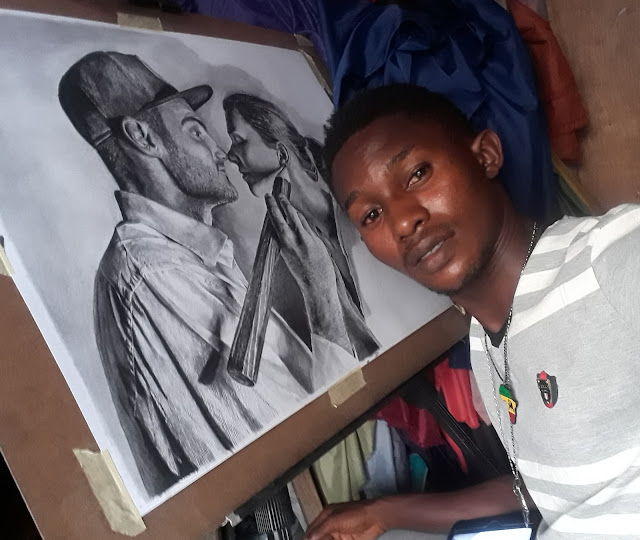 Portrait of Artist Ben Heine and Marta Heine by Olamide Ogunade (OliscoArt)