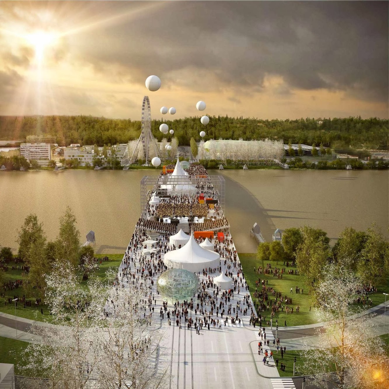 Bordeaux, Francia: Oma Wins Competition to Design Pont Jean-Jacques Bosc in Bordeaux