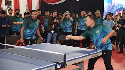 Berhadiah Jutaan Rupiah, Kasad Buka Kejuaraan Tenis Meja Piala Kasad Tahun 2023