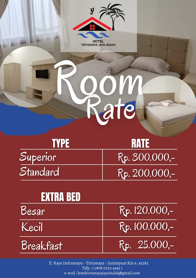 Tarif Menginap di Hotel Tirtamaya Jaya Indah