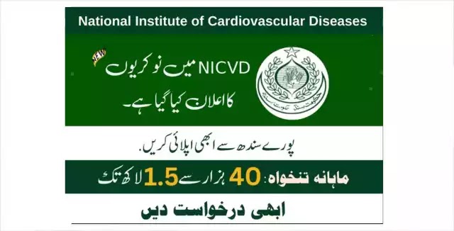 NICVD Jobs 2023 | National Institute of Cardiovascular Diseases 