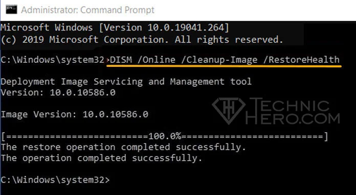 Dism Online Cleanup image