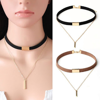  BLACK VELVET PENDANT CHOKER