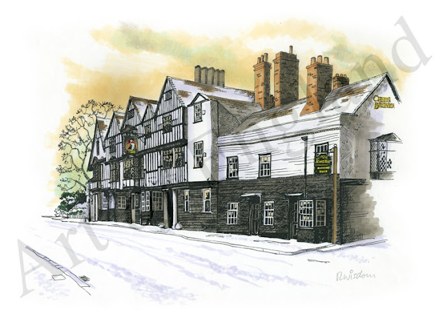 Kings Head Chigwell painting