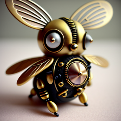 Steampunk Bee Statue Miniature 3D amazingwallpapersa blogspot com (4)