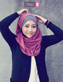 Cara Memakai Jilbab/Kerudung Segi Empat + Gambar