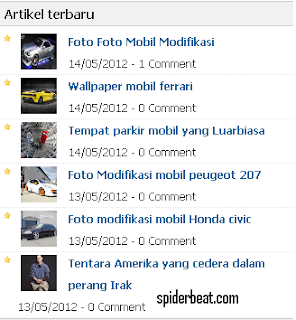 Recent post thumbnail blogspot terbaru