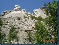 Mt. Rushmore from the trail below