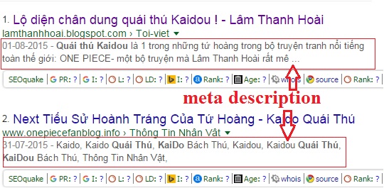 Thẻ meta Description là gì ?