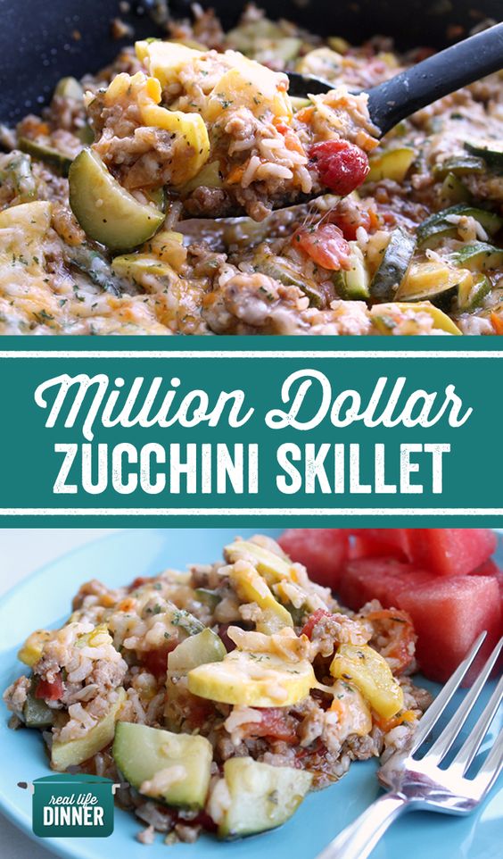 Okay, so the name Million Dollar Zucchini Skillet is a little dramatic, but I had to figure out a way to set this recipe apart from other zucchini skillet recipes.