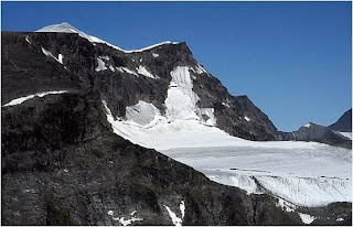 Glaciar na península de Kola