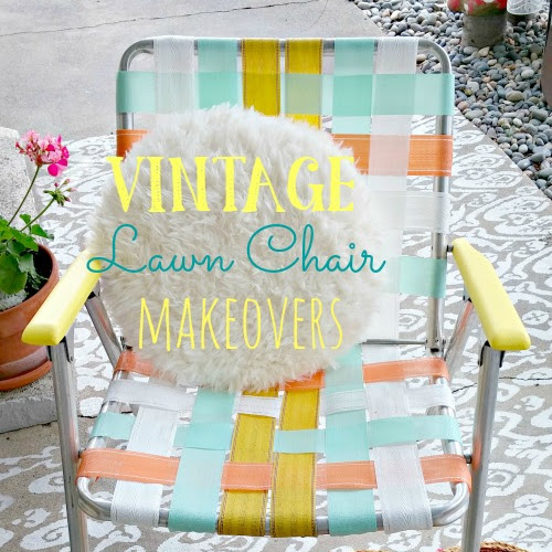 Vintage Lawn Chair Makeovers - Weekend Yard Work Series