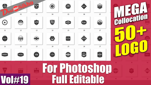 Top 50 Logo Full Editable For Photoshop Download Free Vol#19