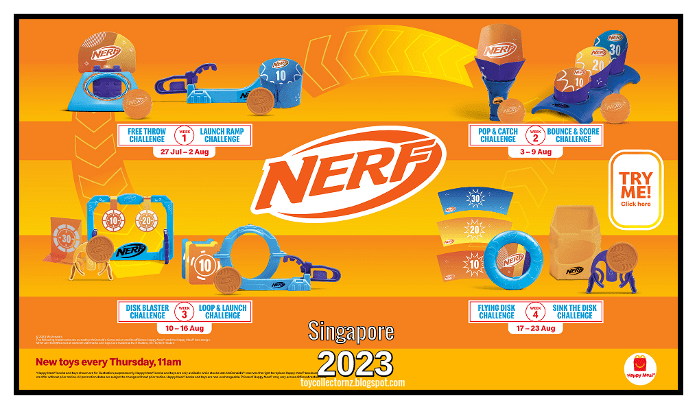 Nerf Mcdonalds Toys 2023 Happy Meal Toy