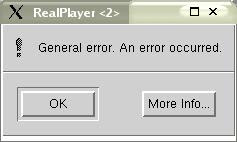 General error. An error occured.