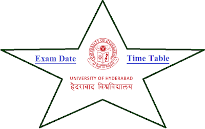 Hyderabad University Time Table May June 2024