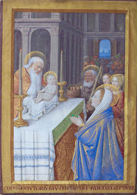 Apresentação do Menino Jesus ao Templo. Jean Bourdichon (1457 -- 1521),  J.P.Paul Getty Museum, Los Angeles