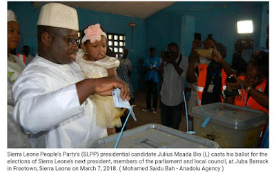 Sierra Leone heads into election runoff as no candidate secured mandatory 55% majority