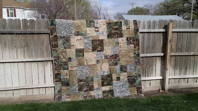 military uniform quilt