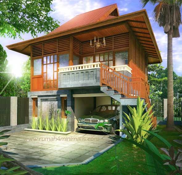 70 Desain Rumah  Kayu Minimalis  Sederhana  dan Klasik  