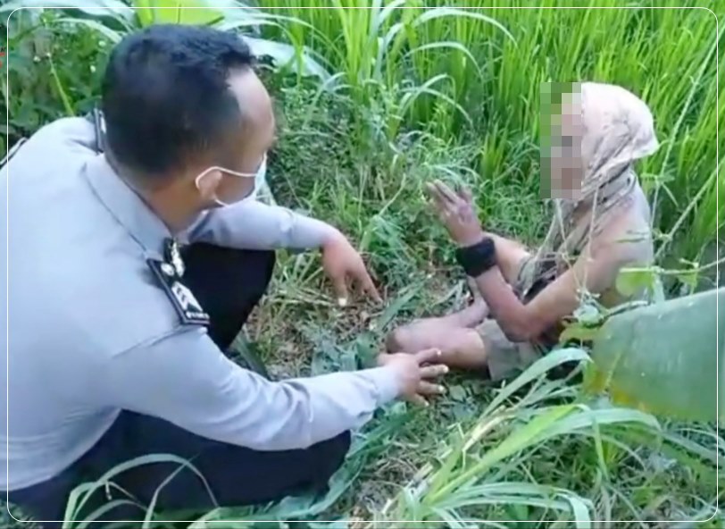 Viral di Medsos, Polisi Amankan ODGJ 78 Tahun di Buluspesantren