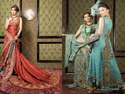 Traditional Pakistani bridal dresses 2012 New Bridal Wear 2012