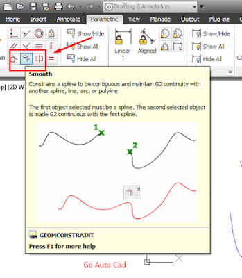 Mengaplikasikan Constraint Smooth Pada Autocad