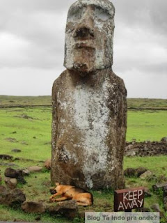 travelling moai - Ahu Tongariki