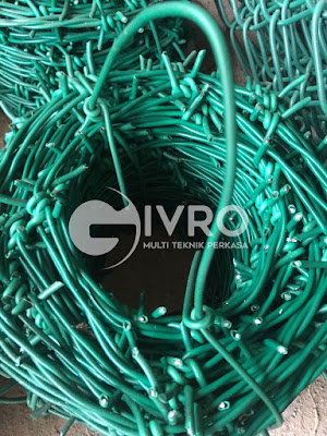 Produksi Kawat Duri Lapis PVC