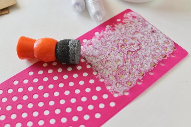 mod podge rocks stencils