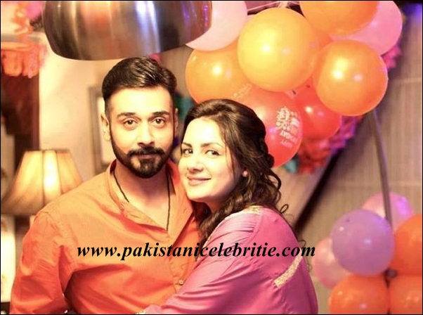 Faisal Qureshi with wife