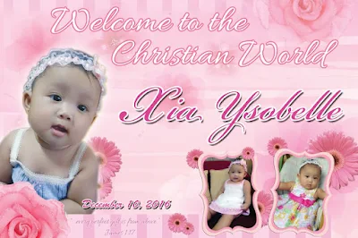 Floral Tarpaulin Designs for christening