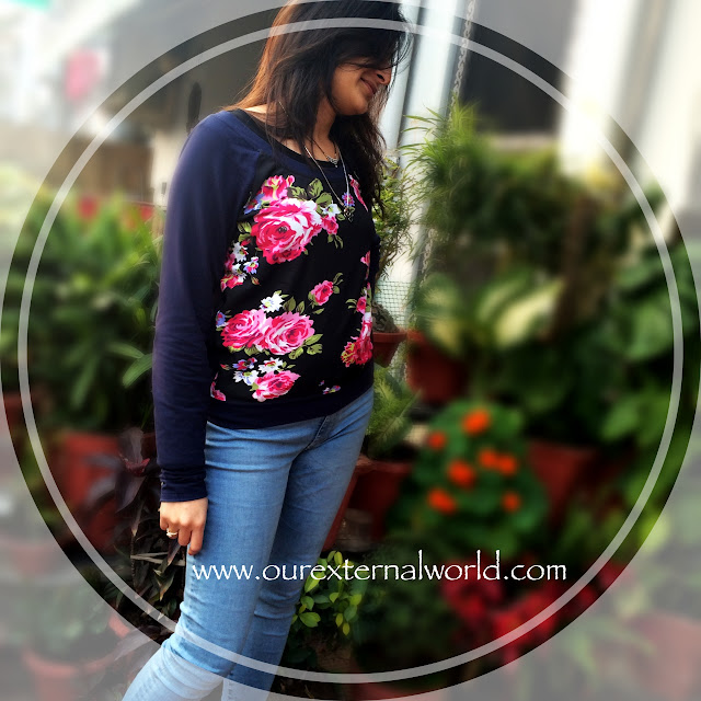 The World OF Sweatshirts & Our Floral Tryst, Fashion Update, Fashion Bloggers, How To Style Sweatshirts