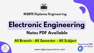 MSBTE Electronics Engineering Notes PDF | Diploma EXTC Branch Notes PDF