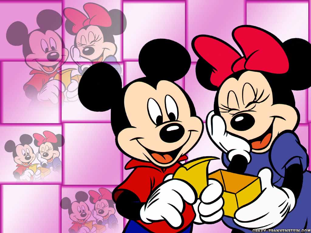 Papéis de parede do Mickey e Minnie para celular Papel de Parede