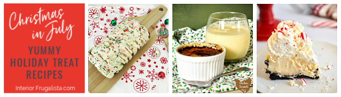 Christmas In July Yummy Holiday Treats! Over thirty inspiring ideas for the upcoming holiday season for those of you who like to plan ahead. From gift-giving ideas, DIY holiday decor, festive holiday crafts, recipe ideas, and so much more from the Holiday Ideas Blog Hop Tour. #christmasgoodies #ChristmasInJuly #12DaysofChristmasIdeas #holidayideas #christmasideas #christmas2020