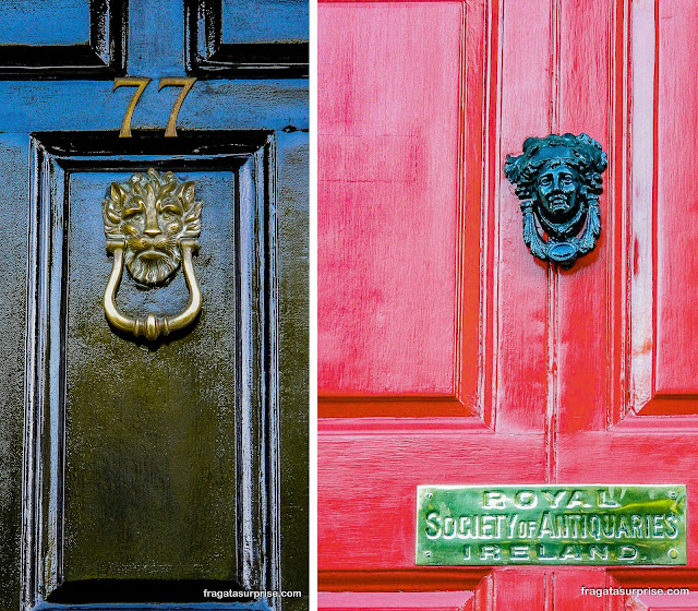 Aldravas de portas georgianas de Dublin, Irlanda